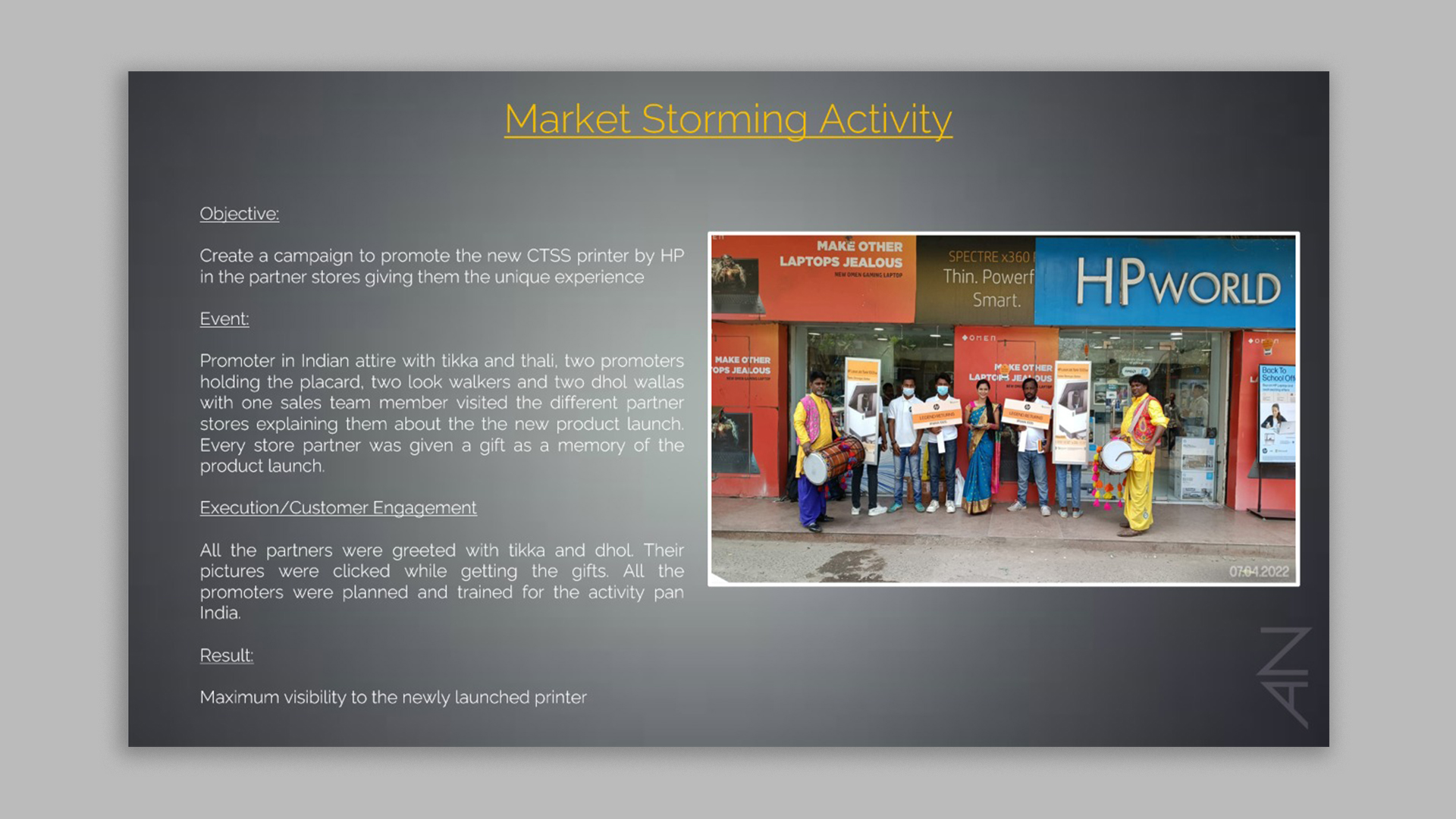 Market Storming Activity