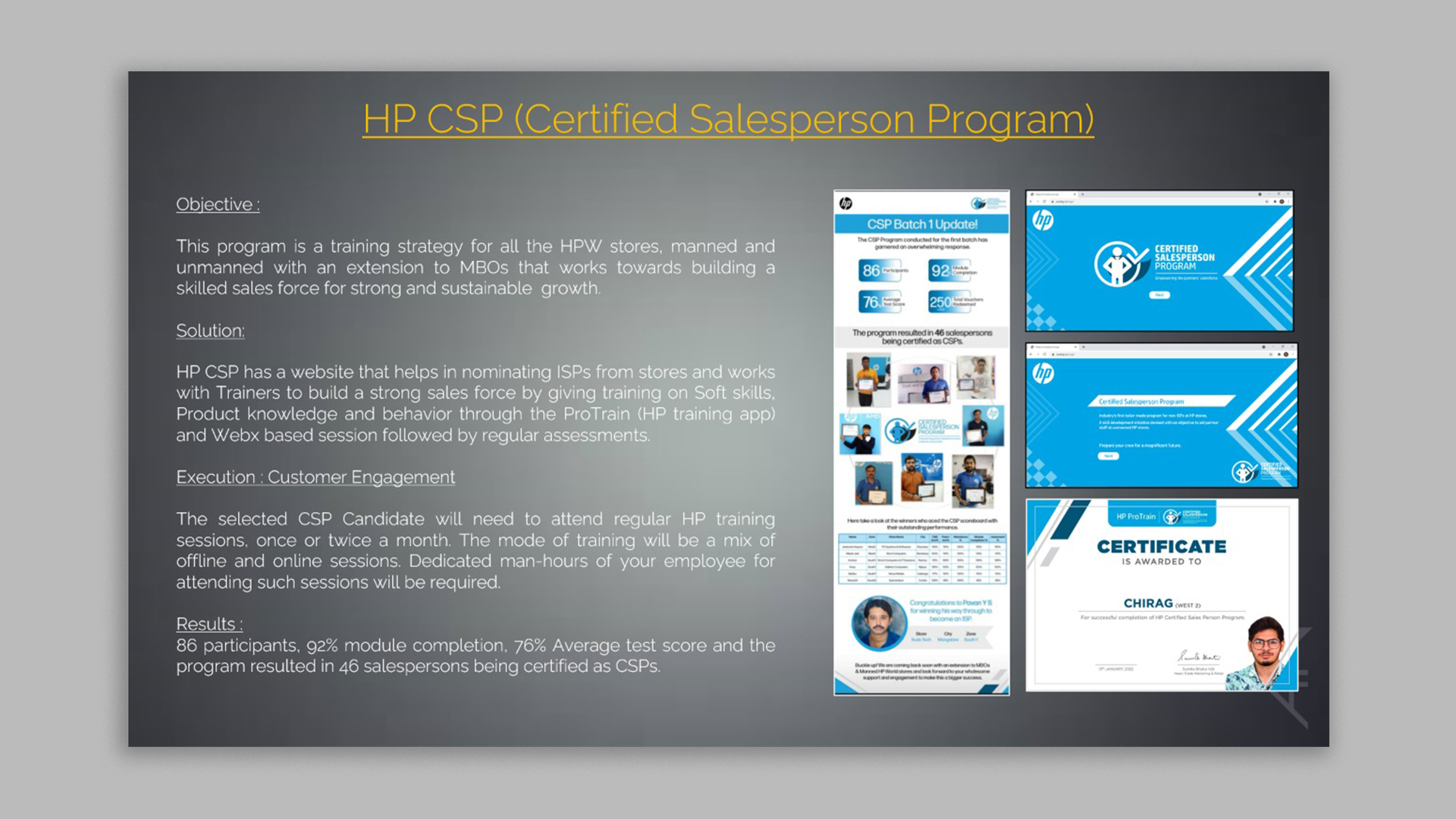 HP CSP (Certified Salesperson Program)