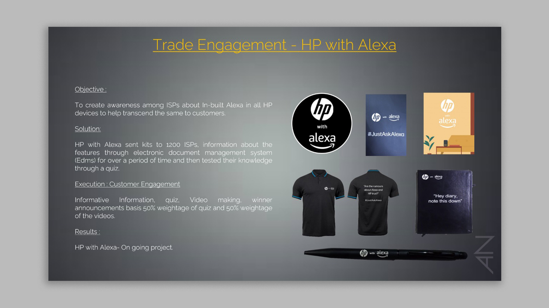 Trade Engagement - HP with Alexa