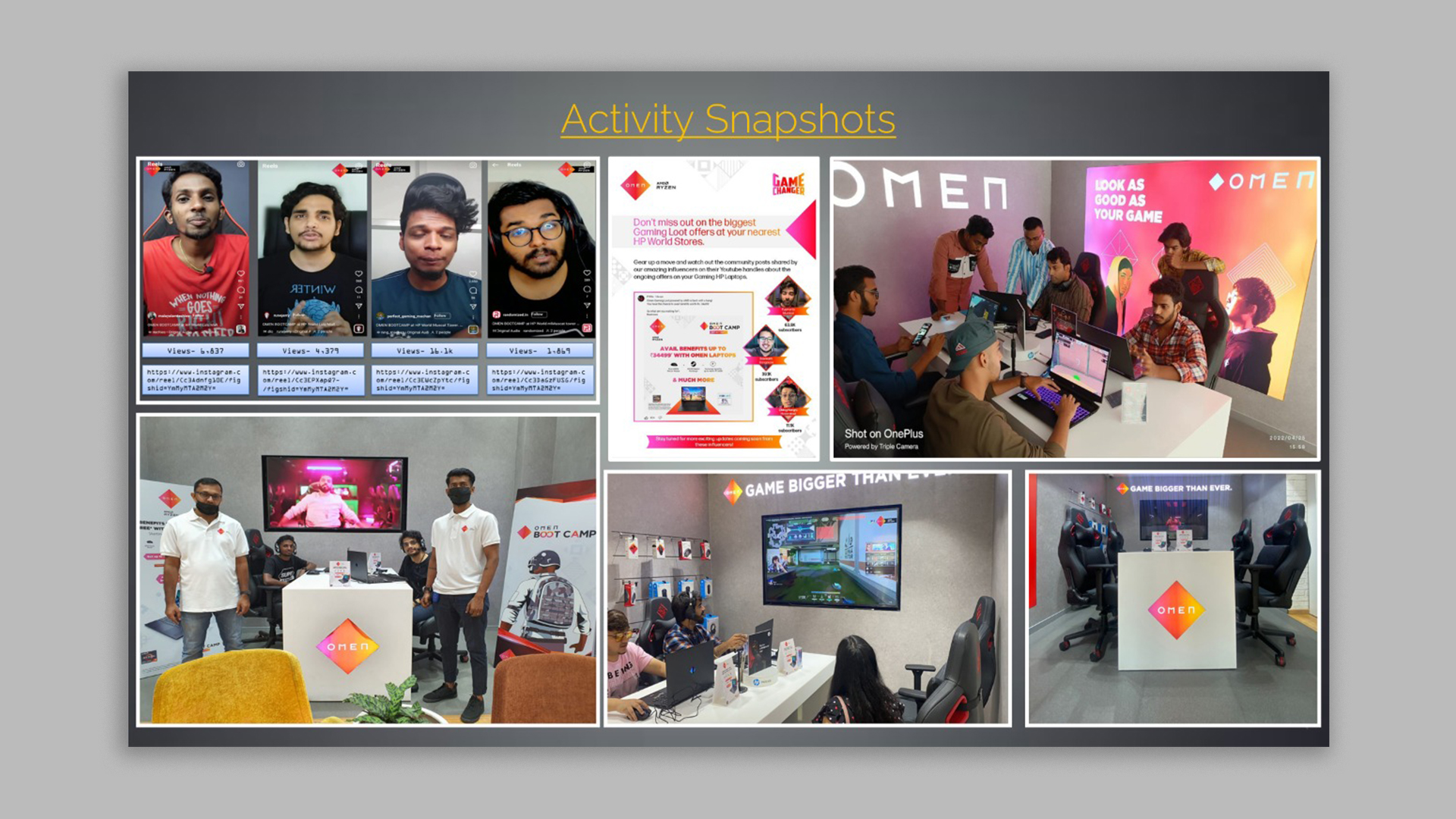 Influencer Activation - Omen Boot Camp