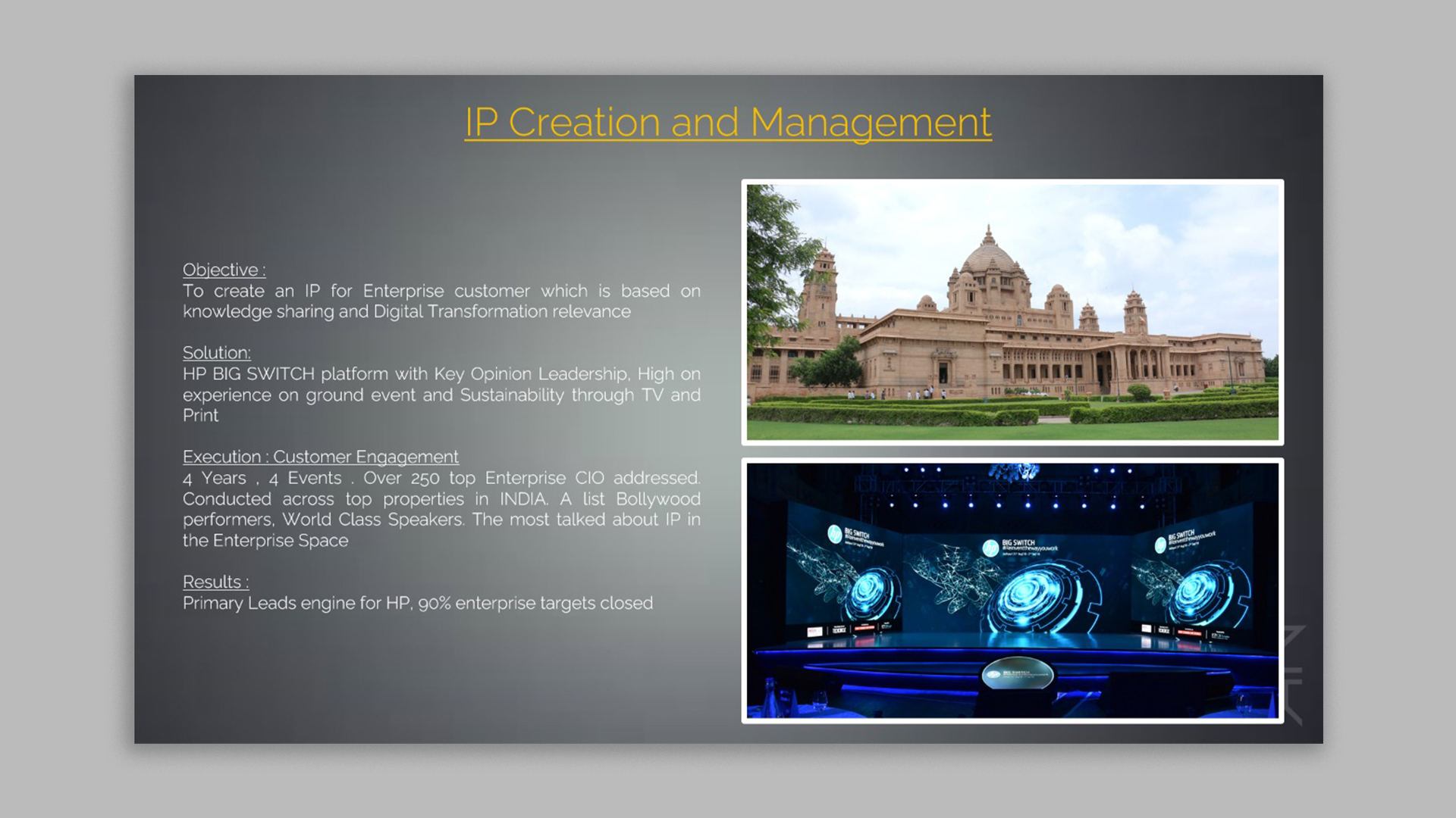 IP Creation and Management